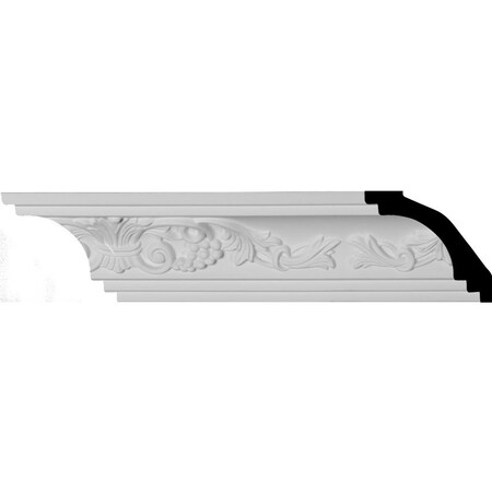 Ekena Millwork SAMPLE - 2 1/2"H x 2 7/8"P x 3 7/8"F x 12"L Quentin Crown Moulding SAMPLE-MLD02X02X03QU